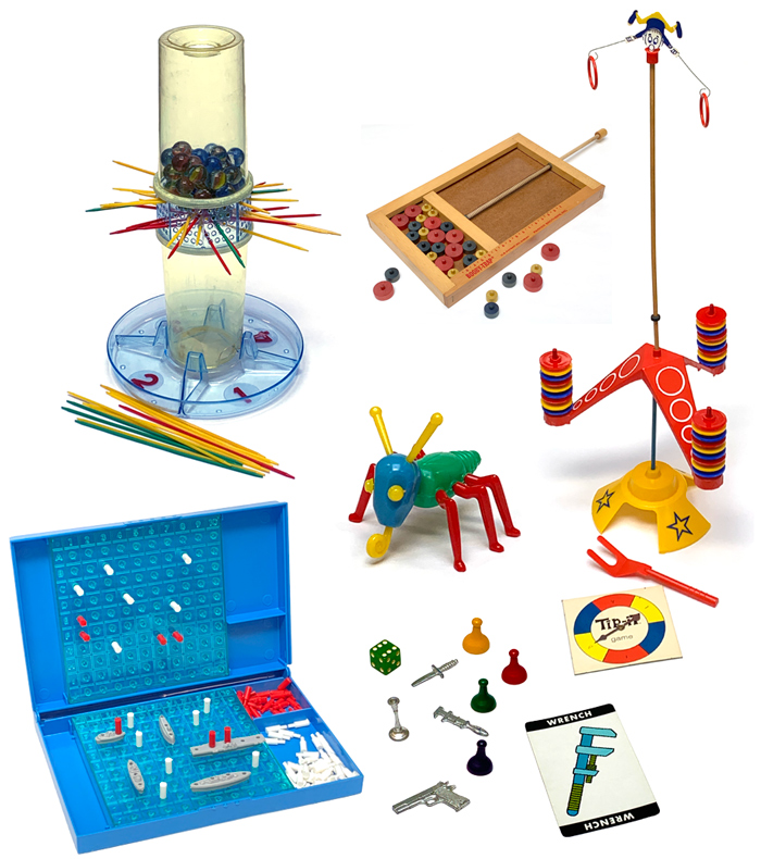 1960s game pieces