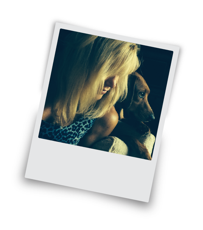 Julianne with her dog